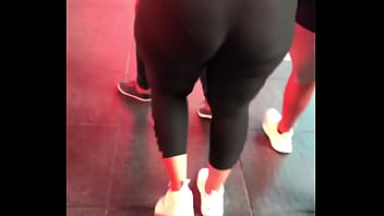 wide hips pawg in see thru spandex