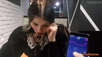 free porn move of women masturbation in a restaurant