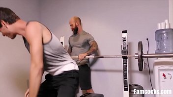 dad and son jerk off