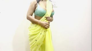 saree skybule jacket sweating hot videos