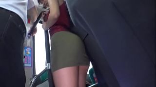 japanese schoolgirl on bus cumshot