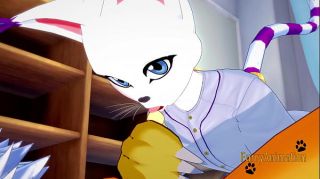 sexy_uncensored_pokemon_renamon_furry_hentai_facesitting_fanart