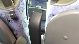 panty masturbation on a bus