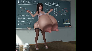 lactating shemale milked cow tits porn