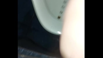 white boys cum in public bathroom