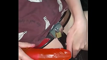 enema and chastity belt woman