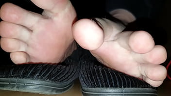rude stinky sweaty feet on face on weak victims