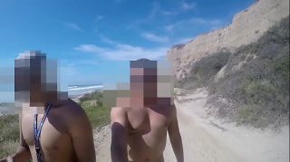 womenwatching men jerk off at a beach