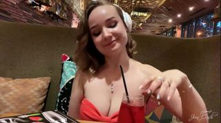 bd boobs suck in restaurant