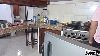 momwith son xxxin kitchen