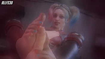 harley quinn footjob