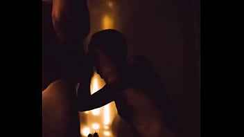 man sucking women brest