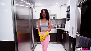 maid cleaning the floorporn