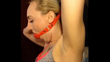 self bondage girl suffer