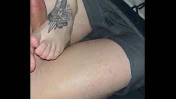 sister feet play with cock porn