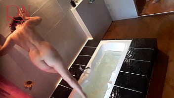 long nipples in the bath