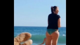 bikini bitch at beach being nasty porn