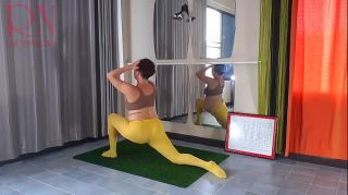 nude yoga ball bounce