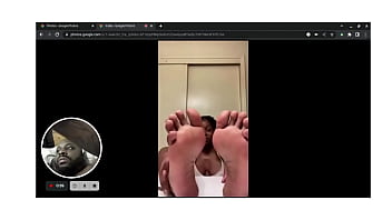 webcam footjob